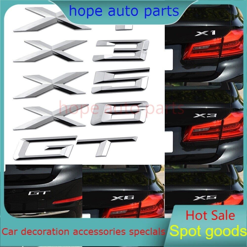 ใหม่ สติกเกอร์โลโก้ X1 X3 X5 X6 GT สําหรับตกแต่งรถยนต์ BMW M 1 3 4 5 6 7 E Z X M3 M5 M6 E39 E46 E30 