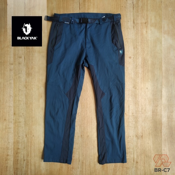 Blackyak กางเกงกันลม สีฟ้า สําหรับกลางแจ้ง ไซซ์ 36