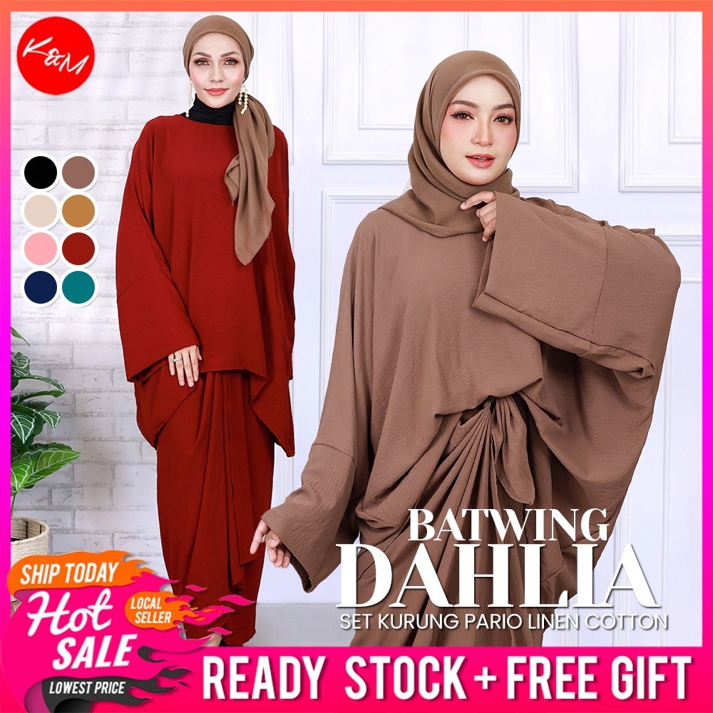 KM Dahlia Batwing Kurung Pario Set [K669]