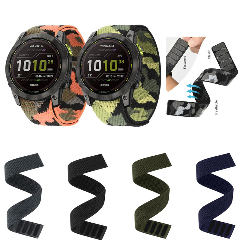 สายนาฬิกาข้อมือไนล่อน 26 มม. 22 มม. สําหรับ Garmin Fenix 7X 7 6X 6 Pro 5X 5 Forerunner 935 Smart Wat