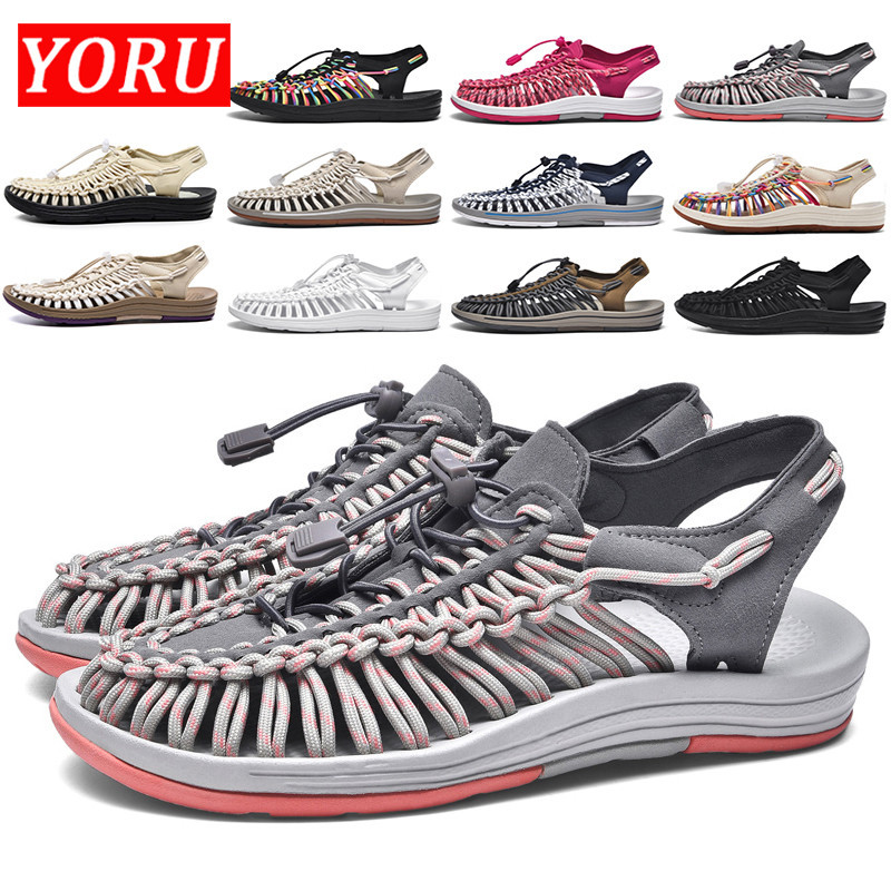 2024 🎉รองเท้าถักเชือก FASHION สไตล์ KeNen Sandal รองเท้ารัดส้นยอดฮิตแห่งปี ใส่ได้ทุกโอกาส พร้อม​ส่ง