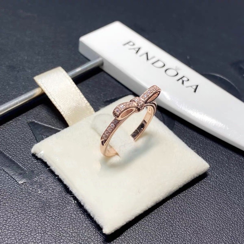 แหวนเงิน （พร้อมส่งทีไทย) Pandora แหวน เงิน แหวนเพชร แหวนแฟชั่น Heart Ring เครื่องประดับแฟชั่น ของแท้ 100%S2