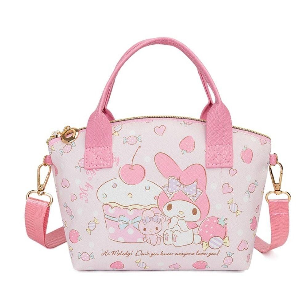 Bo กระเป๋าสะพายข้าง หนัง PU ลายการ์ตูน My Melody KT Cat Kuromi อินเทรนด์ สําหรับสตรี