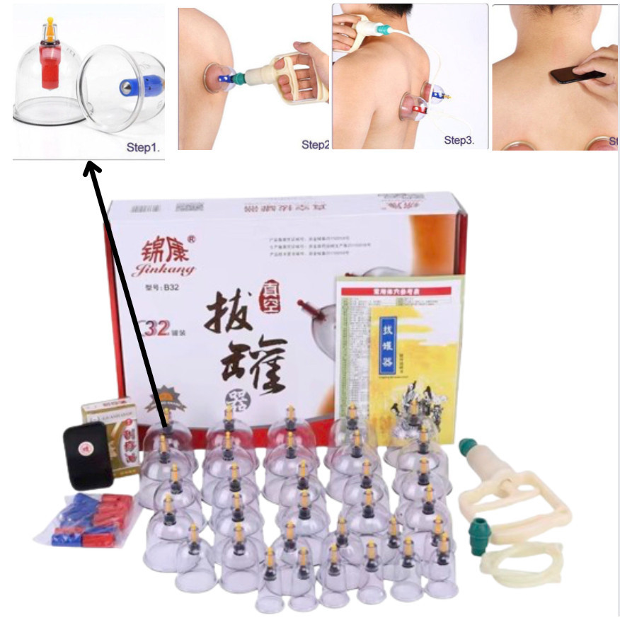 cupping ชุดป้องสมบูรณ์อุปกรณ์ดูดสูญญากาศอุปกรณ์สำหรับใช้ในครัวเรือนแม่เหล็กบำบัดดูดป้องเครื่องมือ