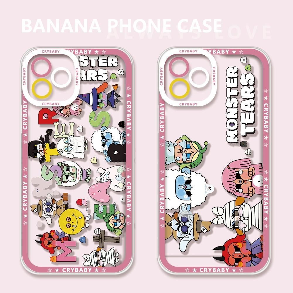 เคสโทรศัพท์มือถือ ซิลิโคนนิ่ม กันกระแทก ลาย POP MART Crybaby Square สําหรับ Samsung S24 Ultra S23 Plus S22 S21 S20 S23 FE Note 10 Lite 10 Pro 20 J7 Prime J6 Plus A21S A72 M23