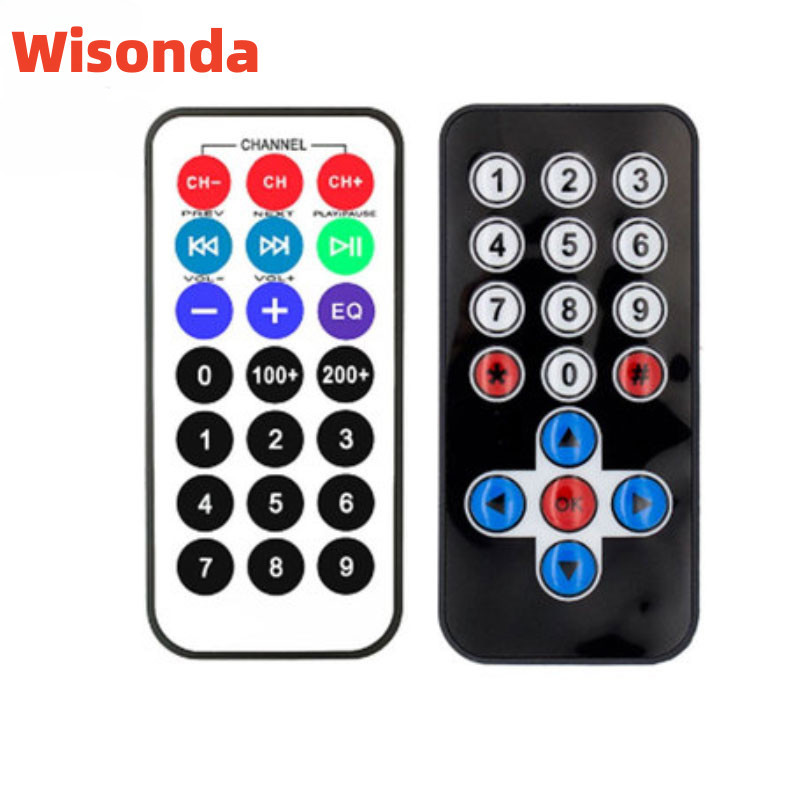 Microcontroller 51 รีโมตคอนโทรล MP3 รีโมตคอนโทรลอินฟราเรด ไม่มีแบตเตอรี่