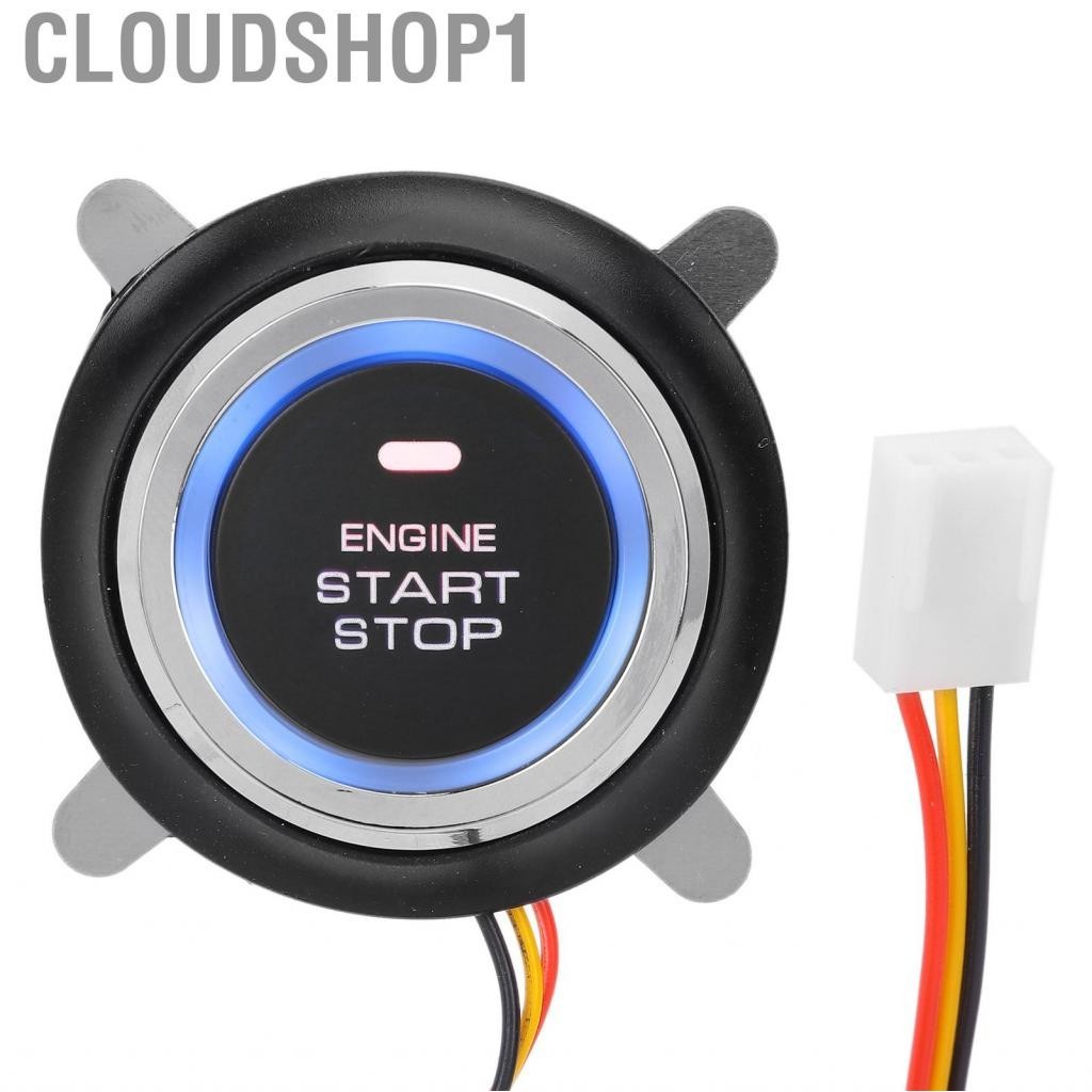 Cloudshop1 Engine Start Button 12V Car Stop Push Universal Keyless