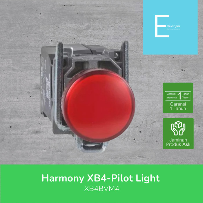Schneider Electric Red Complete Pilot Lamp 22mm - XB4BVM4
