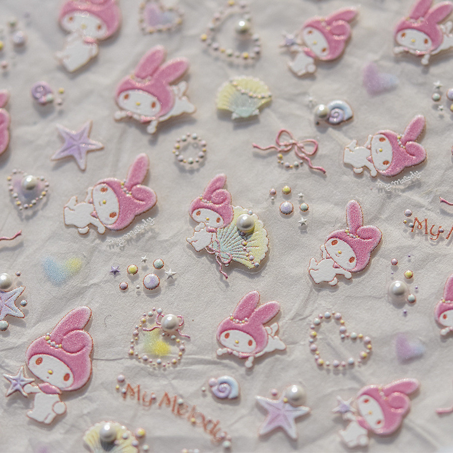 [Meow.Sensei] Sanrio & tomoni Cooperation Style สติกเกอร์คริสตัลเพชร สําหรับตกแต่งเล็บ SAN Series 023 Melody