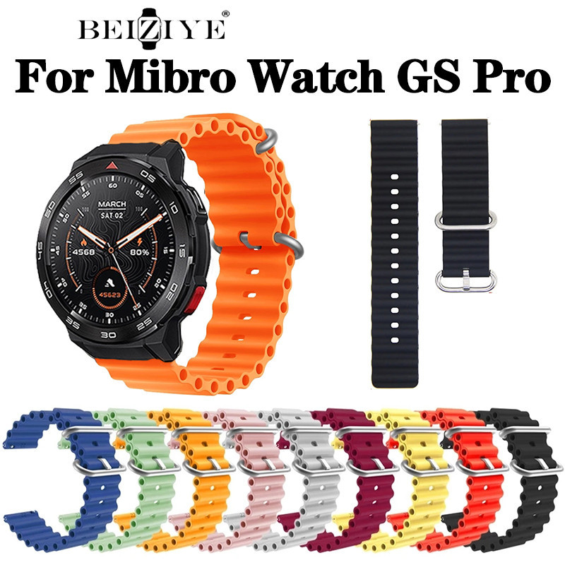 Mibro Watch GS Pro สมาร์ทวอทช์ Ocean ซิลิโคน สายนาฬิกากีฬา Mibro Watch GS กันน้ํา ระบายอากาศ ซิลิโคน สายนาฬิกา
