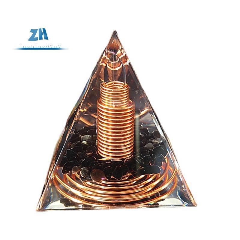 ลวดทองแดงเกลียว พีระมิดคริสตัล แฮนด์เมด สําหรับตกแต่งบ้าน