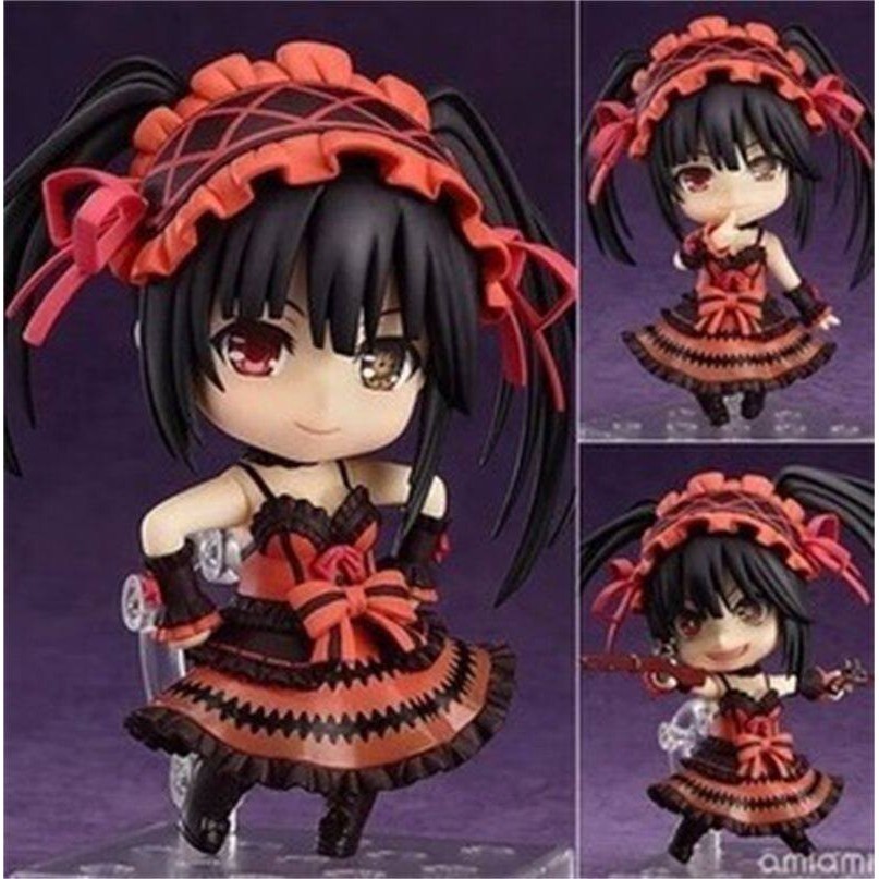 Model Date A Live รูป tokisaki Kurumi nightmare (Gothic Lolita ver.) 10 ซม.Action Figure บรรจุในกล่อ