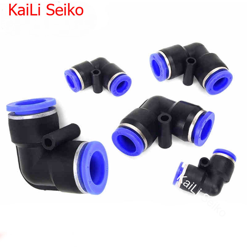 Pv Trachea ข้อต่อนิวเมติก รูปตัว L PV-04 6 8 10 12 16 มม.