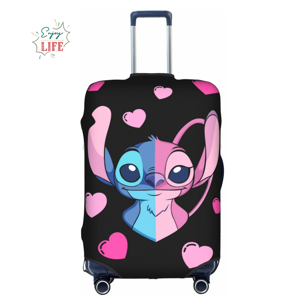 Disneys Stitch กระเป๋าเดินทางการ์ตูนตลกกระเป๋าเดินทาง Protector เหมาะกับ 18-32 นิ้วกระเป๋าเดินทาง 1154