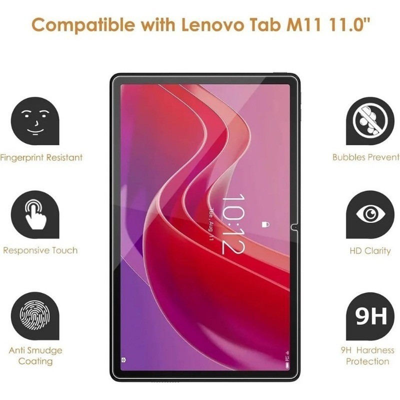 ฟิล์มกระจกนิรภัยกันรอยหน้าจอ สําหรับ Lenovo Tab M11 TB330FU Xiaoxin Pad 2024 TB331FC