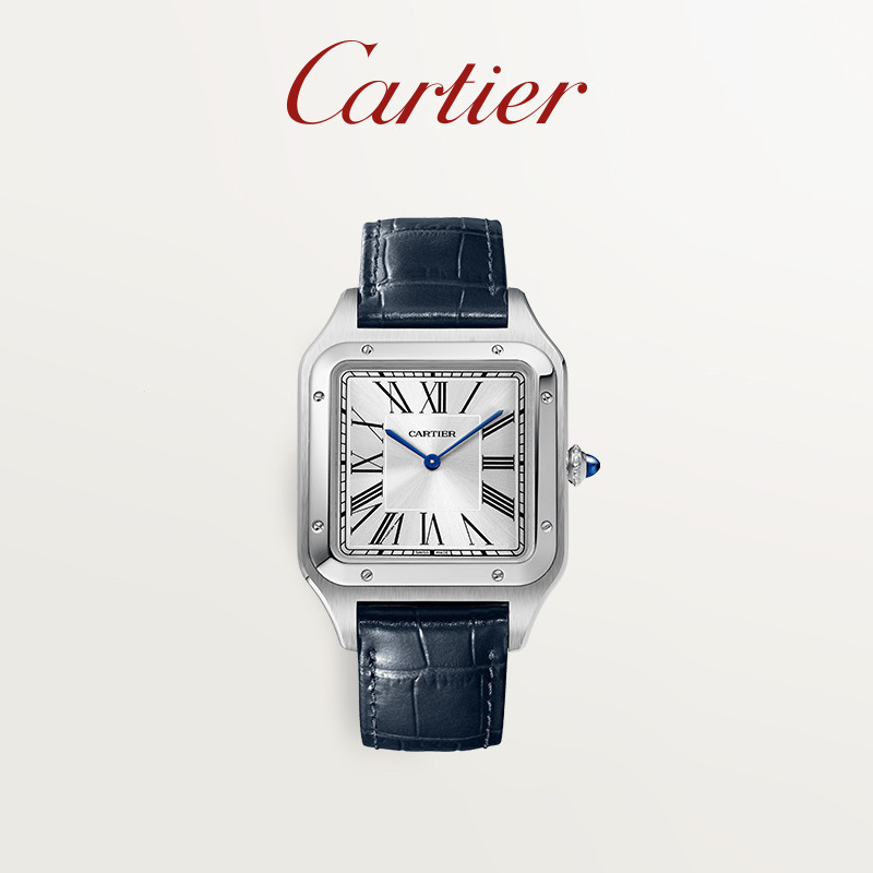Cartier Cartier Santos-Dumont นาฬิกาข้อมือควอทซ์ สายสแตนเลส
