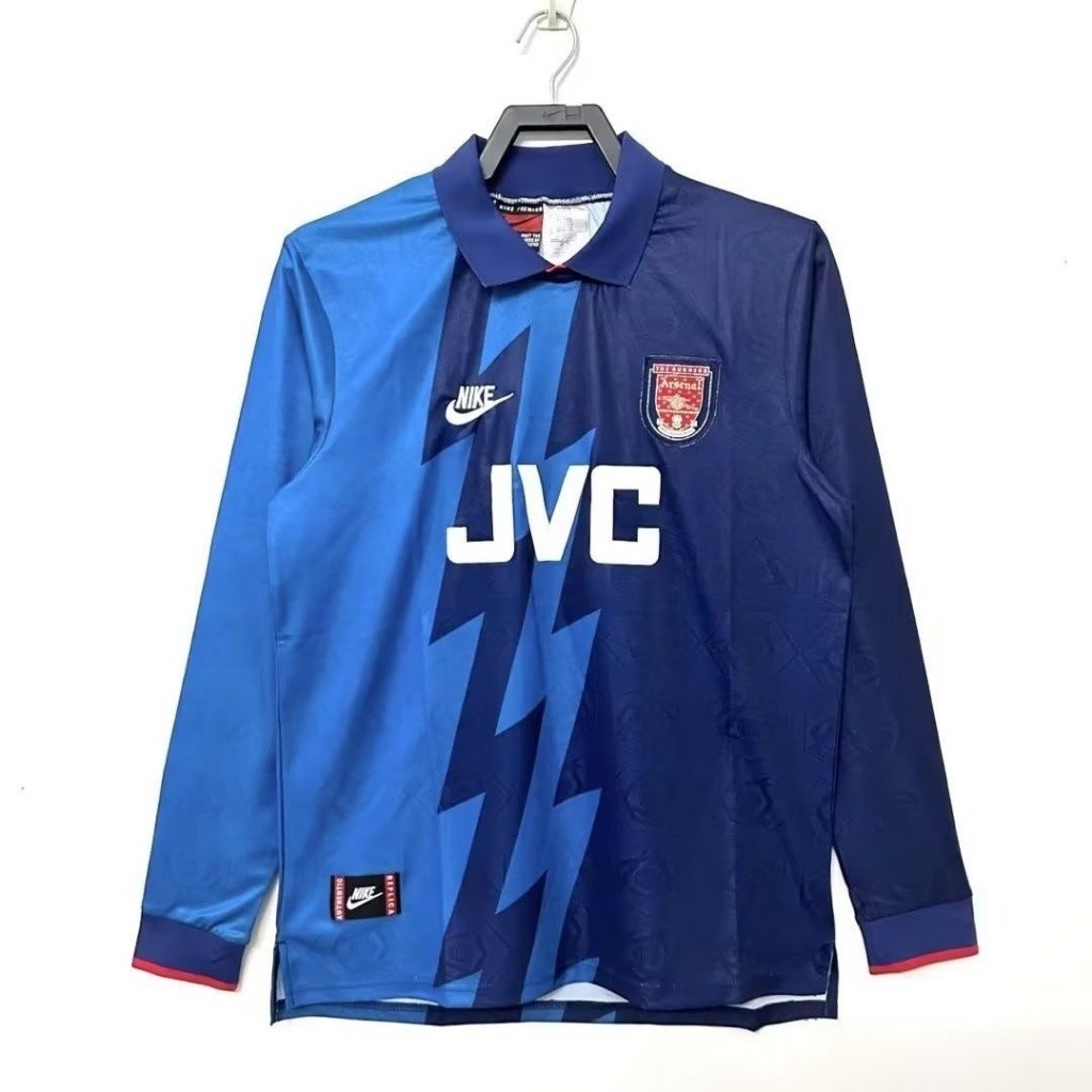 95-96 Arsenal Away Retro เสื้อฟุตบอลฟุตบอล 1995-1996 Arsenal Home Vintage Jersey S-XXL ผู้ชายฟุตบอลย