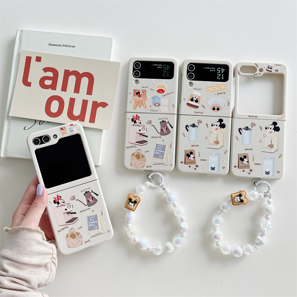 Samsung Galaxy Z Flip7 FE 6 5 4 3 5G น่ารักเครื่องชงกาแฟ Theme Full Encirclement Case Drop-proof ความคิดสร้างสรรค์จี้ปลอกสําหรับ Samsung Galaxy รวมทุกอย่างฝาครอบป้องกัน