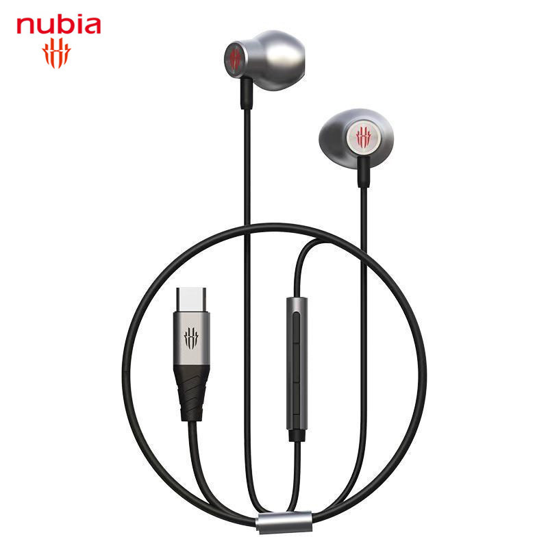 ของแท้ 100% ZTE Nubia RedMagic MagicSound หูฟังมีสาย Type-C เส้นผ่าศูนย์กลางไดรเวอร์ 14.2 มม. สําหรั