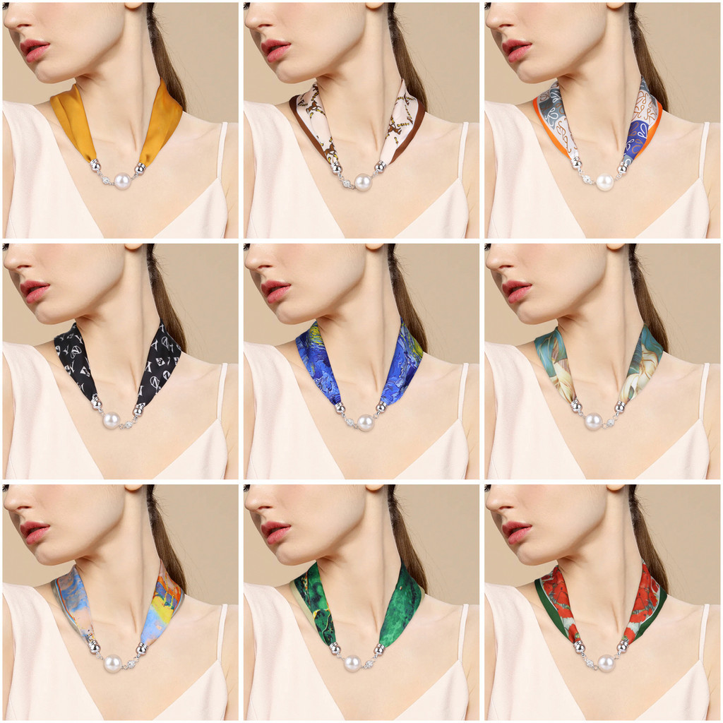 ใหม่ ผ้าพันคอกระดุม อเนกประสงค์ 11*57 ซม. 4.2*22 นิ้ว 20 กรัม 1 ชิ้น WJ1135C