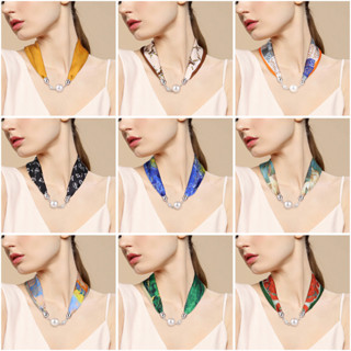 ใหม่ ผ้าพันคอกระดุม อเนกประสงค์ 11*57 ซม. 4.2*22 นิ้ว 20 กรั…