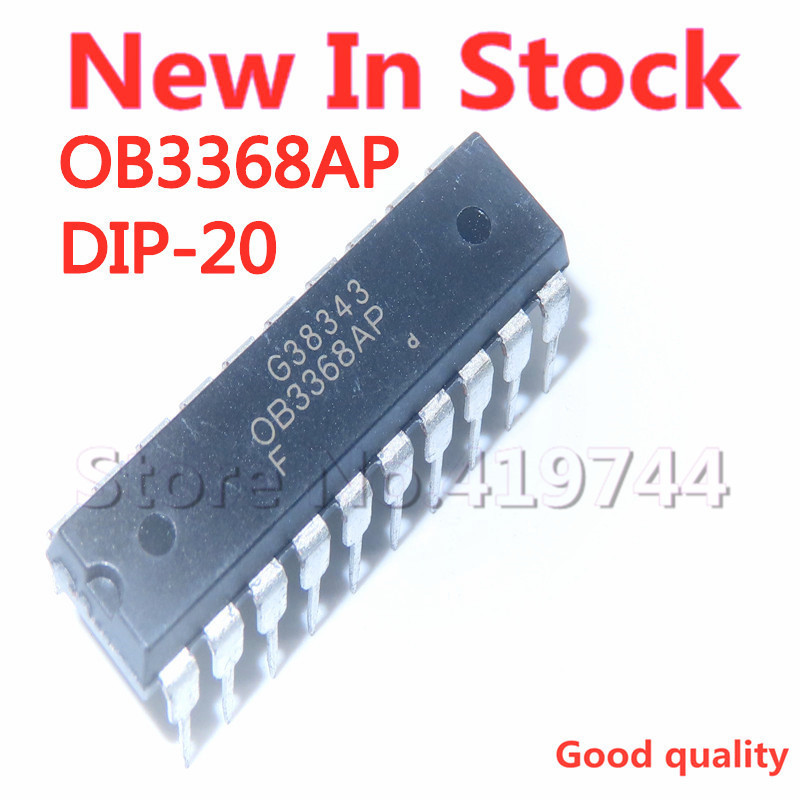 2 ชิ้น/ล็อต OB3368AP OB3368 DIP-20 ชิปไฟ LCD ในสต็อกใหม่ IC เดิม