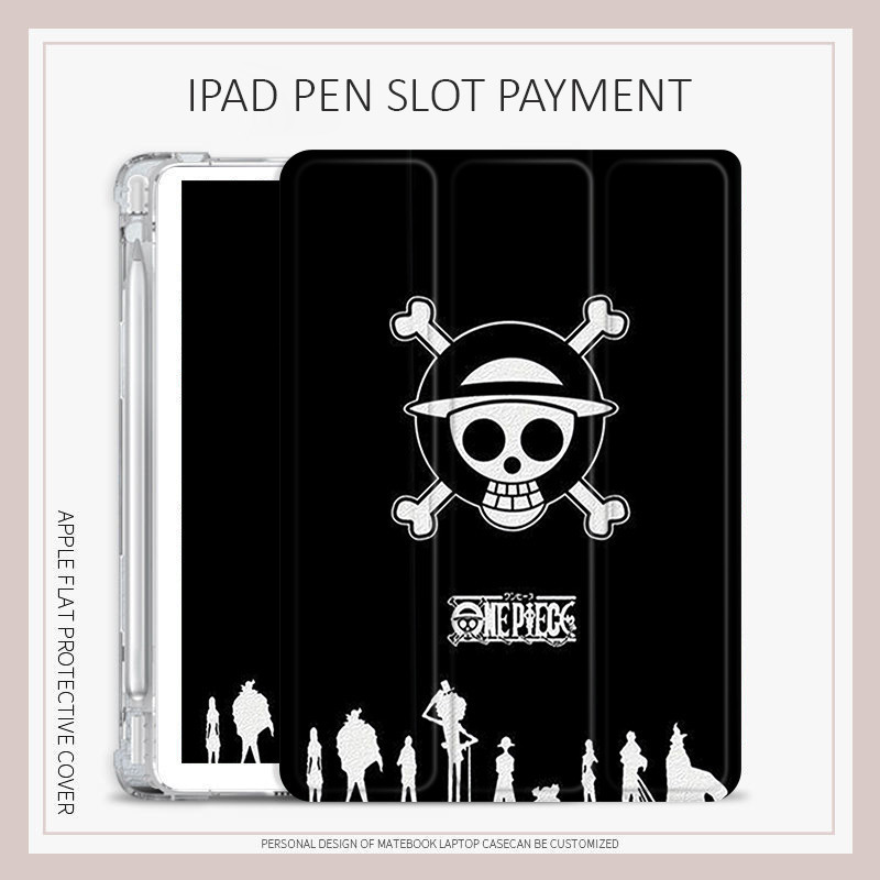 เคส ลายวันพีช พร้อมช่องใส่ปากกา สําหรับ iPad 10.2 gen 7 8 รูปที่ 2