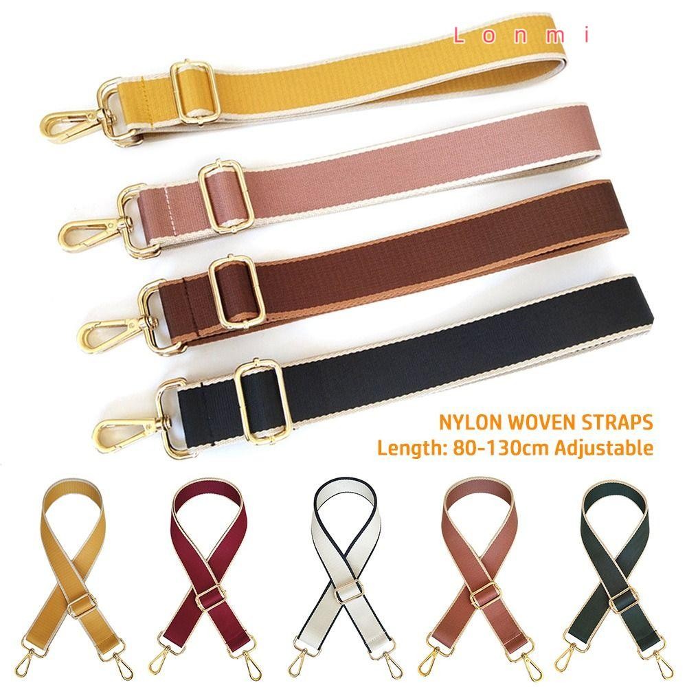 Lonmi สายกระเป๋าครอสบอดี้,ปรับได้3.8ซมกว้างกระเป๋าสะพายเข็มขัด,กระเป๋าอุปกรณ์เสริมที่ถอดออกได้สายรัดไนลอนทอผู้หญิง