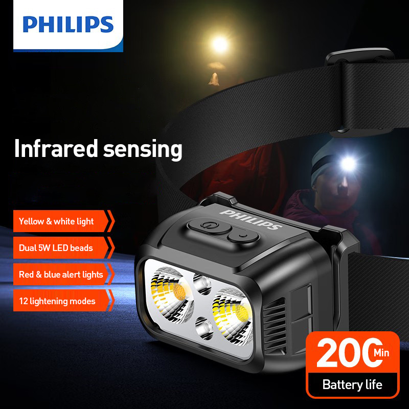 Philips ไฟหน้าแบบ Dual Beam สีเหลือง-ขาว