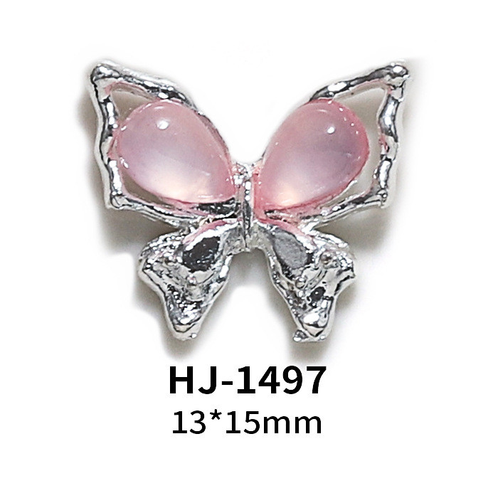 สติ๊กเกอร์ติดเล็บตกแต่งเล็บ Rhinestone ผีเสื้อเพชรแมว Eye Alloy 10 ชิ้น/20 ชิ้น KOUDAN - รูปที่ 6