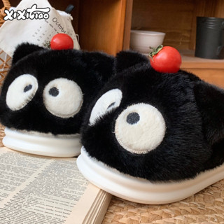 ฉี่ น่าเกลียดน่ารักตาโตแมวดําน้อยสุภาพสตรีขนแกะบ้านที่อบอุ่น…