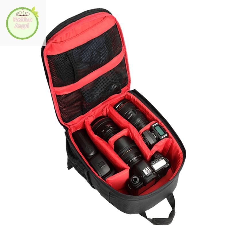 Fangel กันน้ํา DSLR SLR กล้องนุ่มกระเป๋ากระเป๋าเป้สะพายหลัง Rucksack สําหรับ Canon Nikon Sony TH