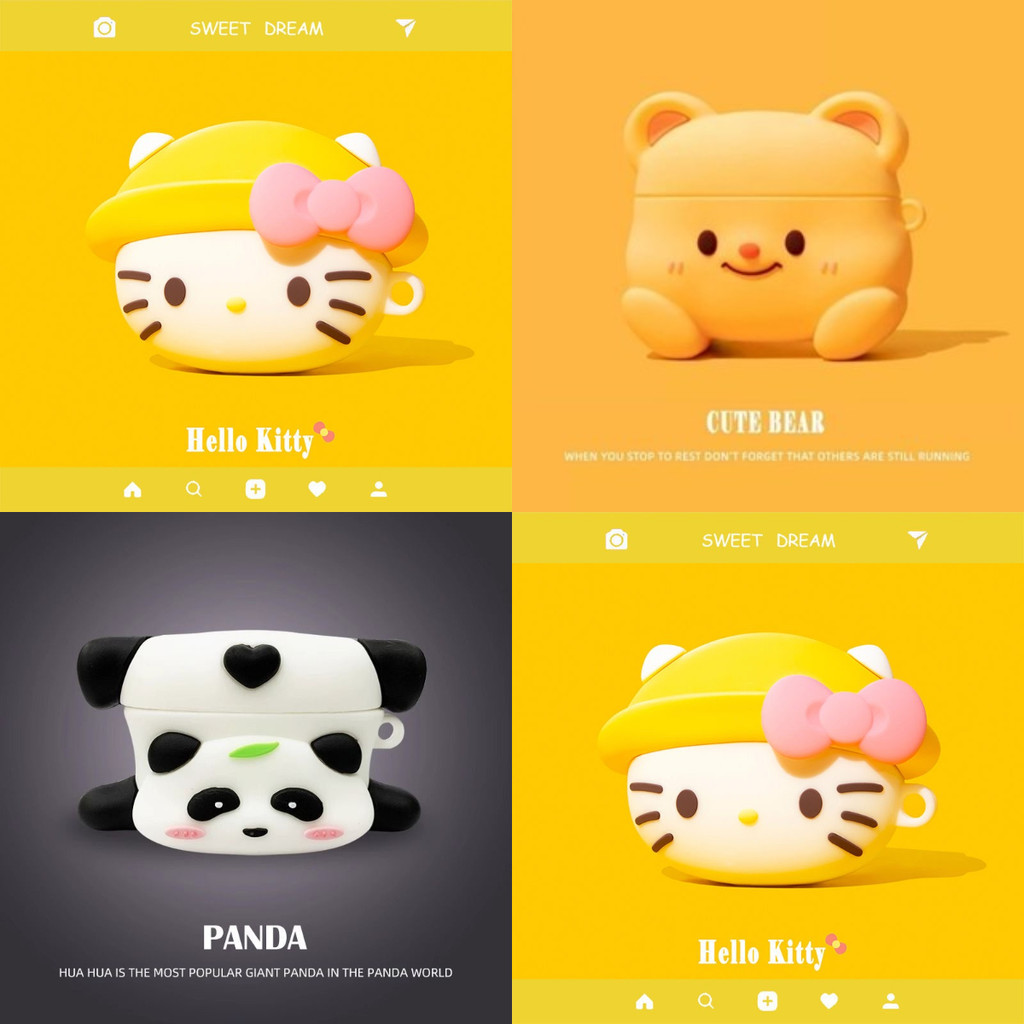 Loveyouhu สําหรับ Huawei FreeBuds SE 2/SE 3 เคส Case หูฟังบุคลิกภาพ Handstand Panda Shark