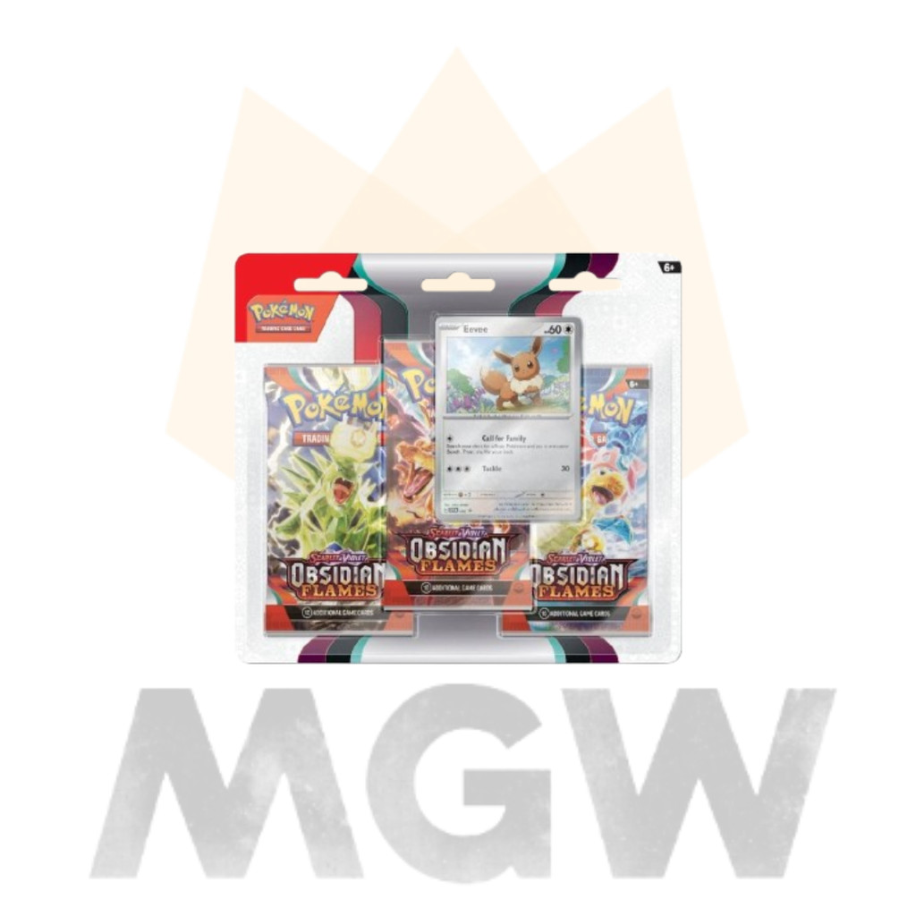 Pokemon TCG SV3 Obsidian Flames English 3 Pack Blister x1 ใหม่เอี่ยมปิดผนึก