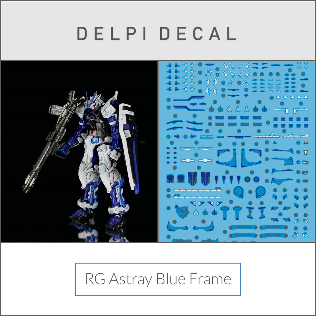 Delpi Water Decal (ดิแคลน้ำ) RG Astray Blue Frame Gundam