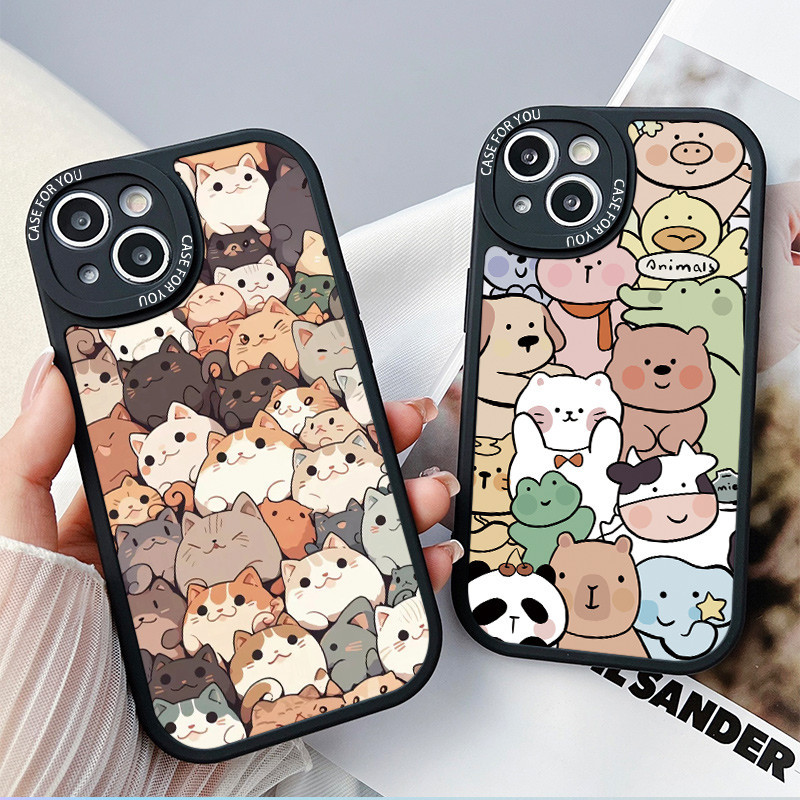 เคสซิลิโคนนิ่ม ลายการ์ตูนแมวน่ารัก สําหรับ Realme 11 10 9 8 5G XT X X2 Pro Plus C1 GT Neo 2 3T 3 5 SE | Xmd P070