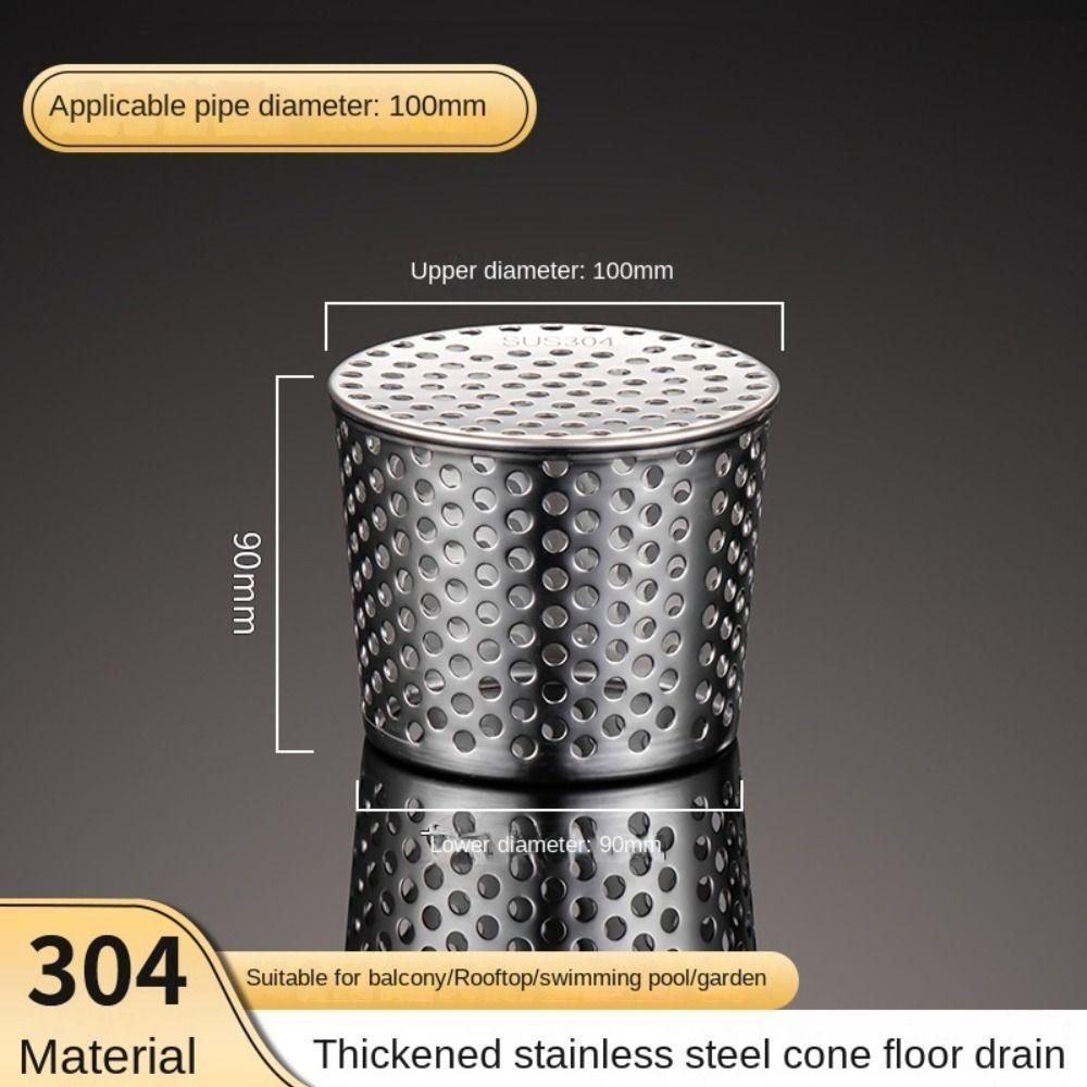 หยางหมิง หลังคาฝาครอบท่อระบายน้ําชั้น, กันหนูสแตนเลสด้านนอกด้านข้างกรองหน้าจอ, ฝาปิดท่อฝนป้องกันการปิดกั้นรางน้ําท่อระบายน้ําวงกลมรูปร่างป้องกันการปิดกั้นระบายน้ํากลางแจ - รูปที่ 4