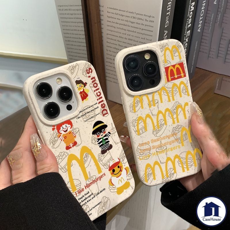 ส่งจากไทย ฉลากอาหารอร่อยที่ย่อยสลายได้ เคสนุ่มเข้ากันได้สำหรับiPhone 15 14 11 13 12 Pro Max 7 8 6 6s Plus XR X XS MAX