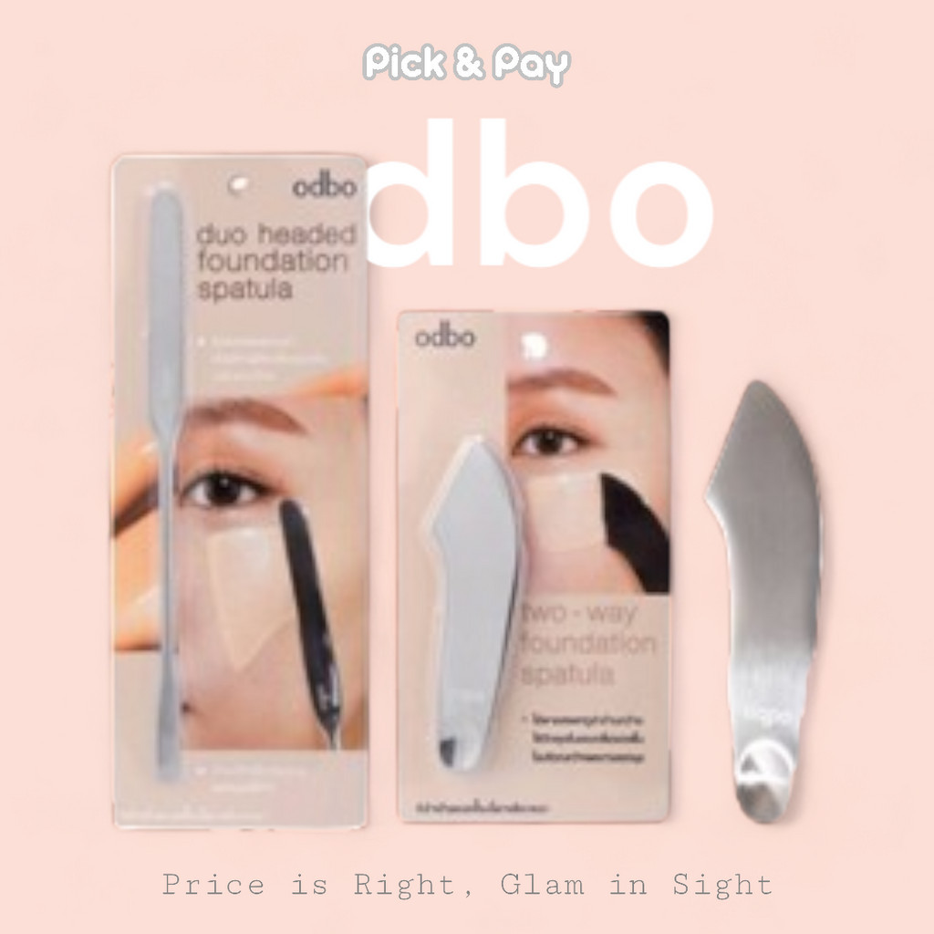 ODBO ไม้พาย สปาตูล่า เกลี่ยรองพื้น และคุชชั่น two - way foundation spatula (OD8040)