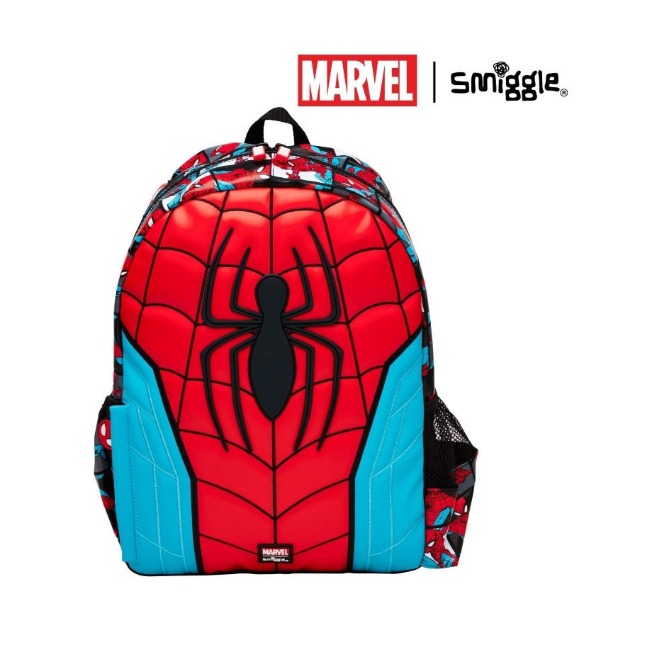 🎒Smiggle Backpacks Nursery bag กระเป๋าเป้ 🎒สมิกเกอร์ ขนาด 14-15 นิ้ว ลาย Spider man พร้อมส่งในไทย 🛻