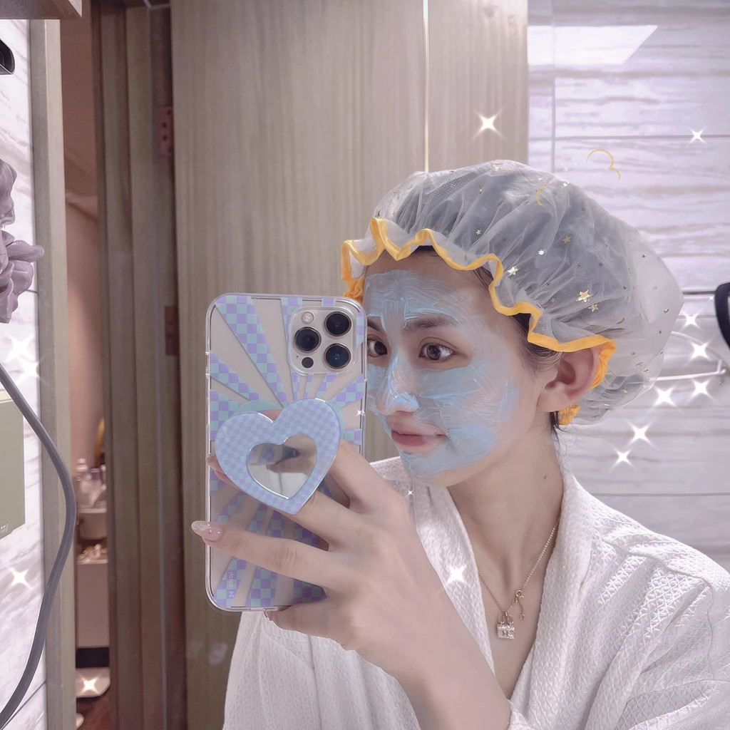 [ขายดี] หมวกอาบน้ํา พลาสติก หนา สองชั้น ลายดวงจันทร์ ดาว ตาข่าย นํากลับมาใช้ใหม่ได้ หลากสีสัน สําหรับผู้หญิง สุภาพสตรี แต่งหน้า สปา ร้านทําผม หมวกอาบน้ํา - รูปที่ 3