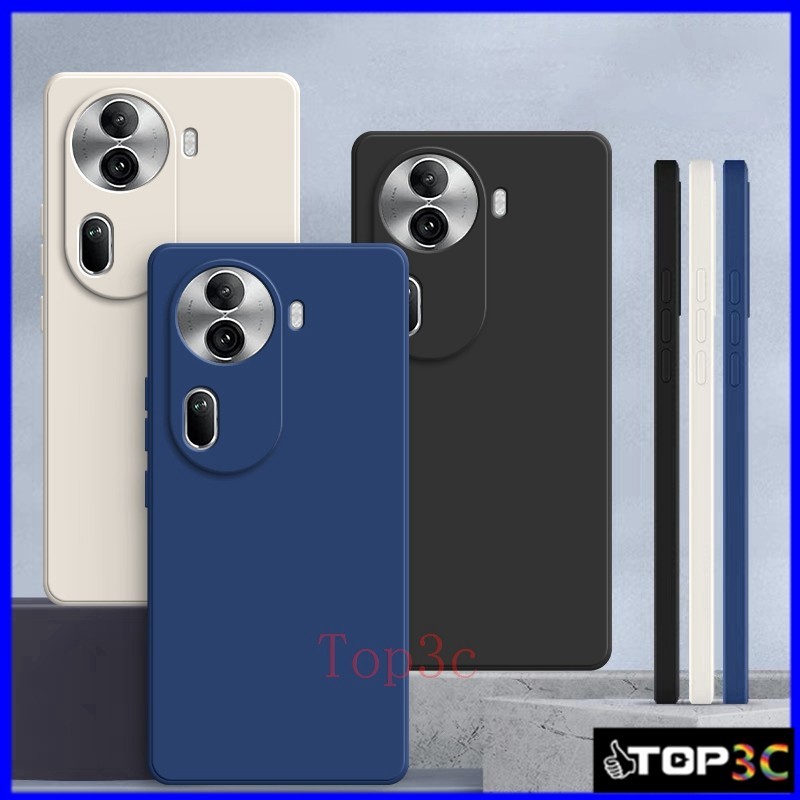 เคส OPPO Reno 11 Pro 5G 10 Pro 5G 8 5G 7 8T 5G 8z 5G 7Z 5G เคสโทรศัพท์มือถือ ซิลิโคน กันกระแทก สีพื้น สําหรับ YT