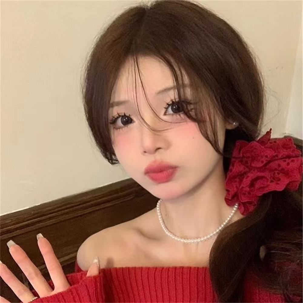 Hello GIRL ยางรัดผมหางม้า แบบกลวง ขนาดใหญ่ สําหรับผู้หญิง 2024