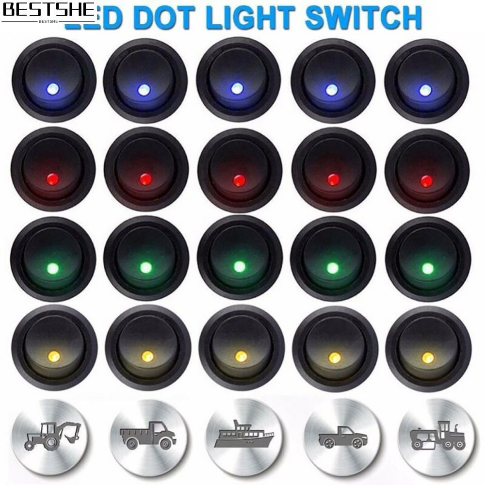 {bestshe}LED Switch Van 1pc 20A Accessories Boat Car DC 12V Dash Illuminated Parts