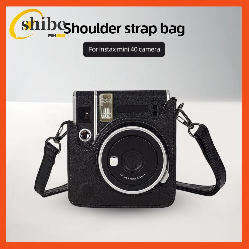 [shibell01.th] เคสกระเป๋าใส่กล้อง หนัง PU กันรอยขีดข่วน สําหรับ Instax Mini 40