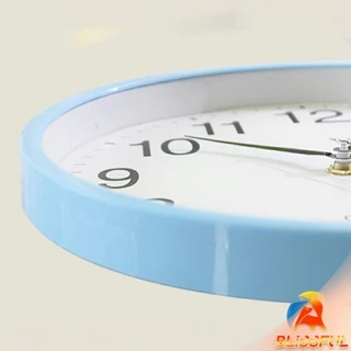 B.F นาฬิกาแขวนทรงกลม นาฬิกาเดินเงียบ เรียบง่ายและมีสไตล์ wall clock