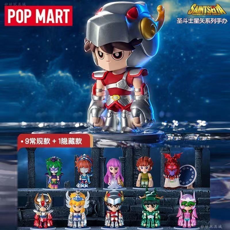 กล่องสุ่ม ตุ๊กตาแฮนด์เมด Popmart Pop Mart Gold Saint Seiya Series แฟชั่น สําหรับตกแต่ง