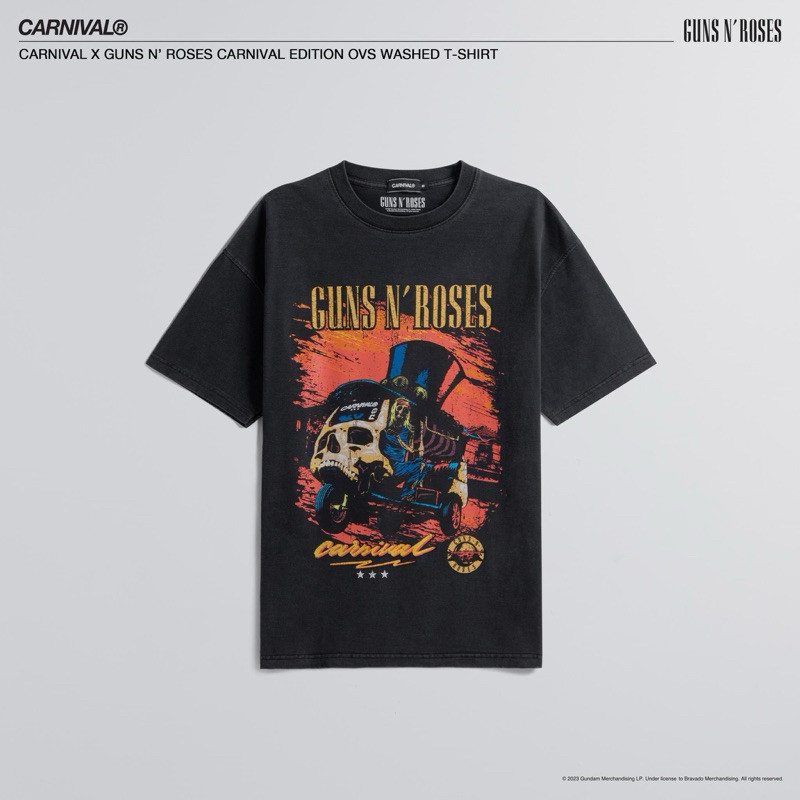 CARNIVAL X GUNS N ROSES CARNIVAL EDITION OVS WASHED T-SHIRT