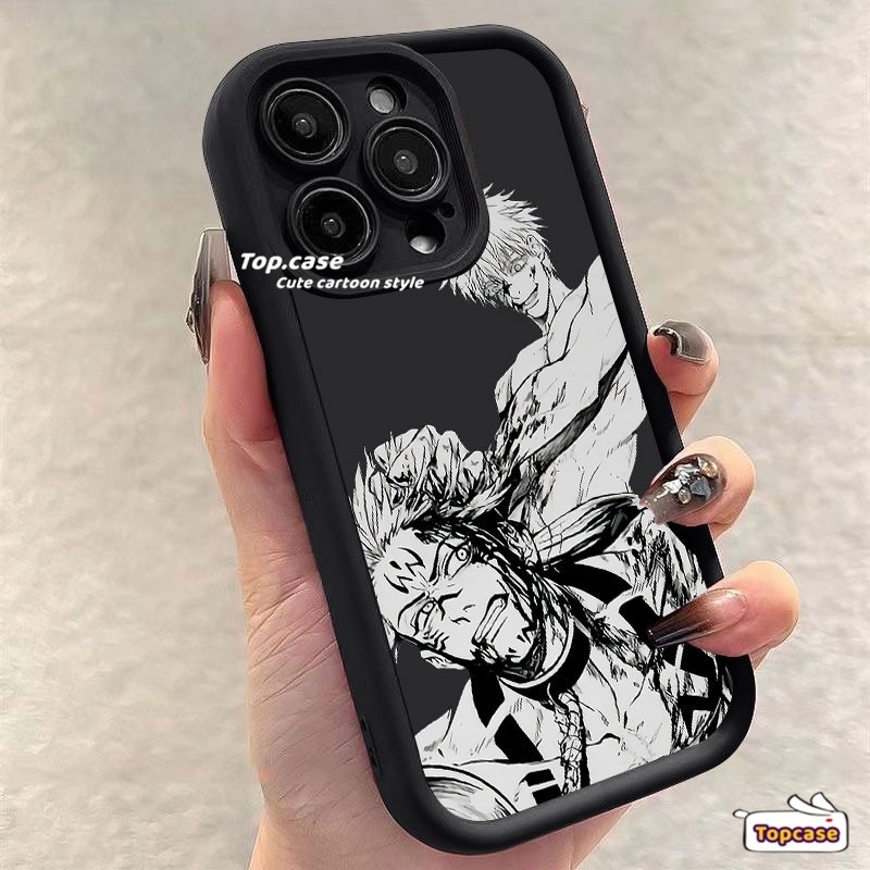 เคสโทรศัพท์มือถือแบบนิ่ม ลายการ์ตูนเด็กผู้ชายสองคน สําหรับ Samsung A25 A15 S24 A05 A05s A54 A14 A34 