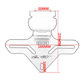 รถมอเตอร์ไซด์สําหรับHonda CRF300L CRF 300 L Rally 2021 2022 2023 ด้านหลังวงเล็บด้านหลังหางเรียบร้อยใบอนุญาตผู้ถือแผ่นกรอบW/ไฟLED
